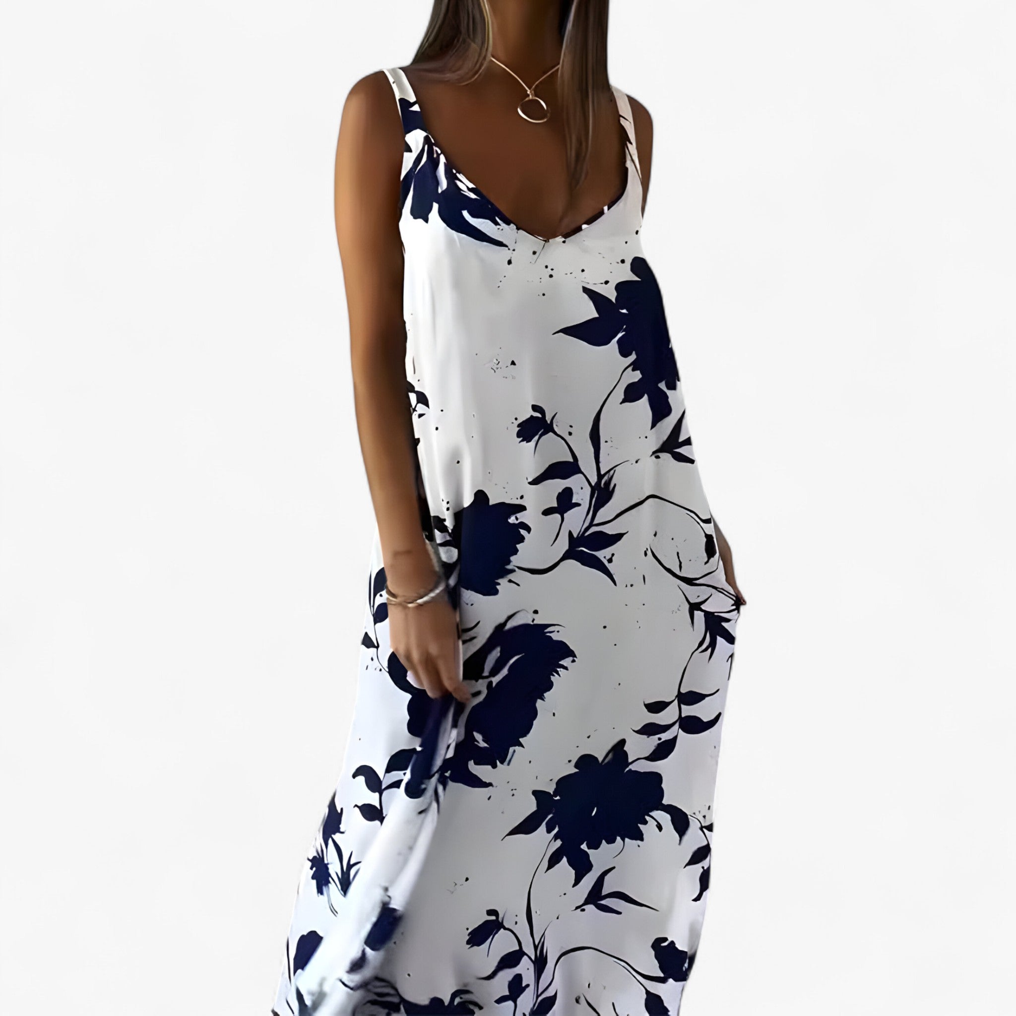 Women's Cotton Floral Maxi Dress – Light, comfortable and stylish