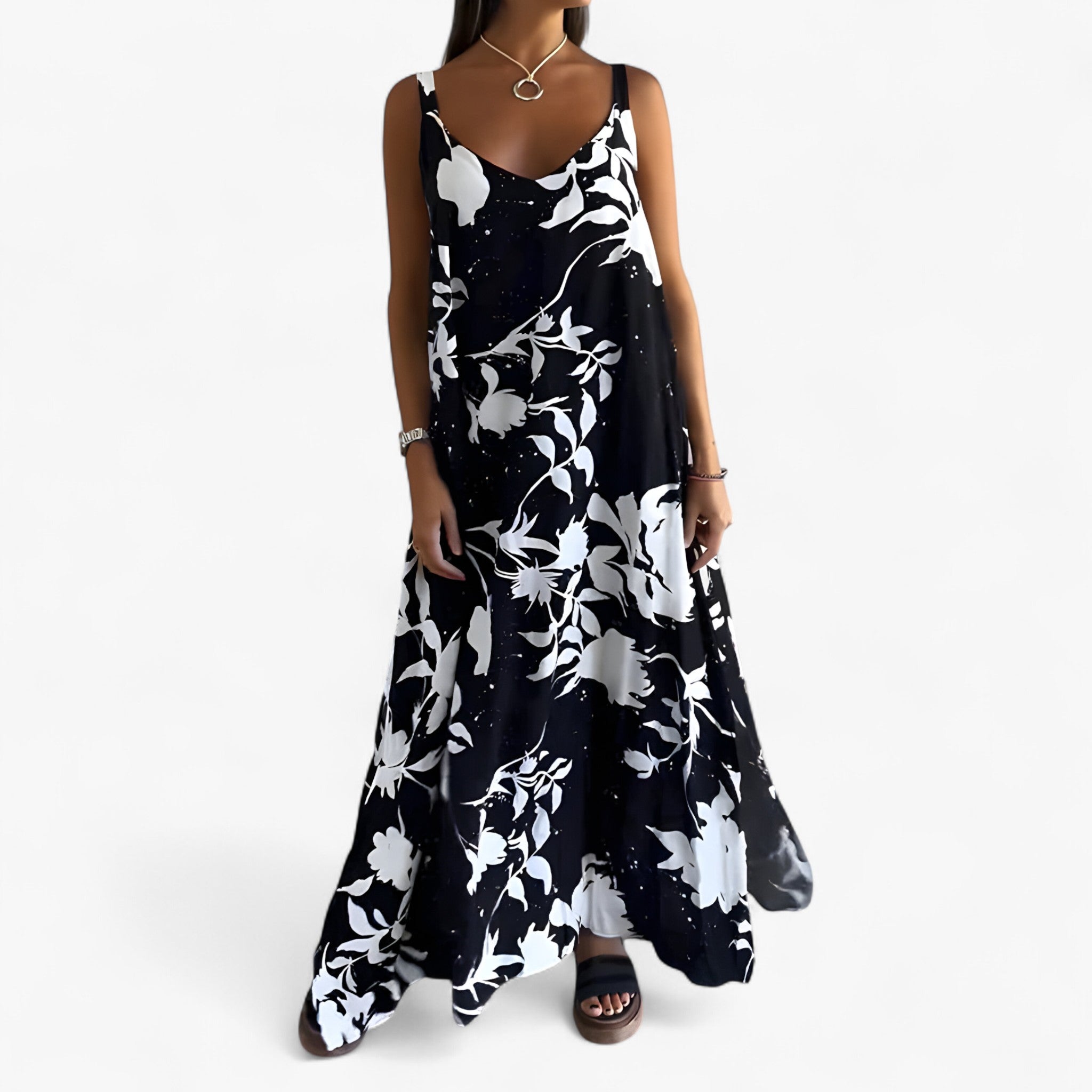 Women's Cotton Floral Maxi Dress – Light, comfortable and stylish