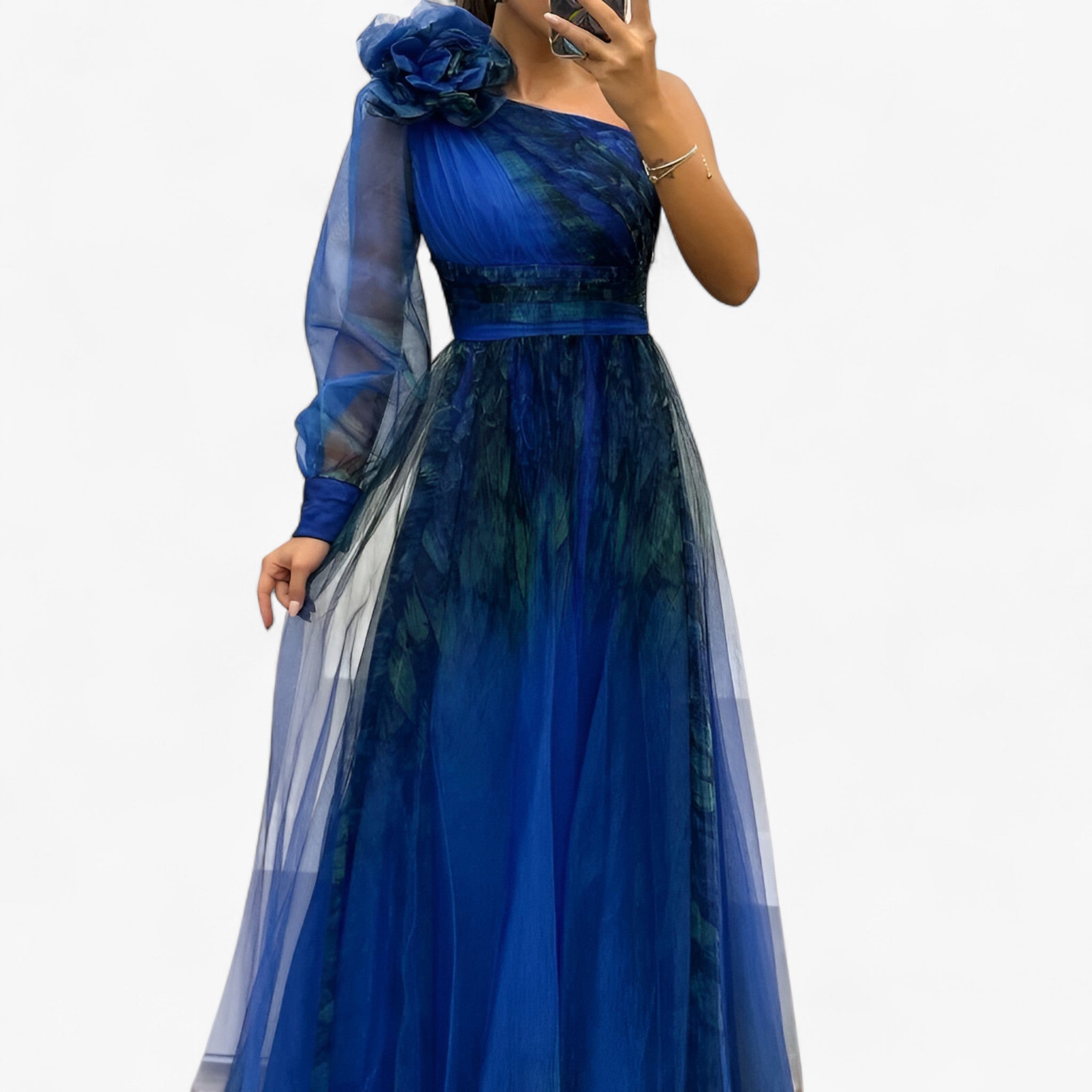 Women's Elegant Asymmetric Maxi Dress