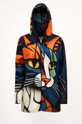 Elegant Women's Cardigan with Artistic Design