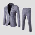 Lightweight Men's Two-Piece Slim Fit Suit for Weddings and Formal Events