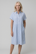 Refined Women's Midi Dress with Handy Pockets