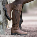 Women's Maeve Waterproof Leather Riding Boots – All-Weather Comfort &