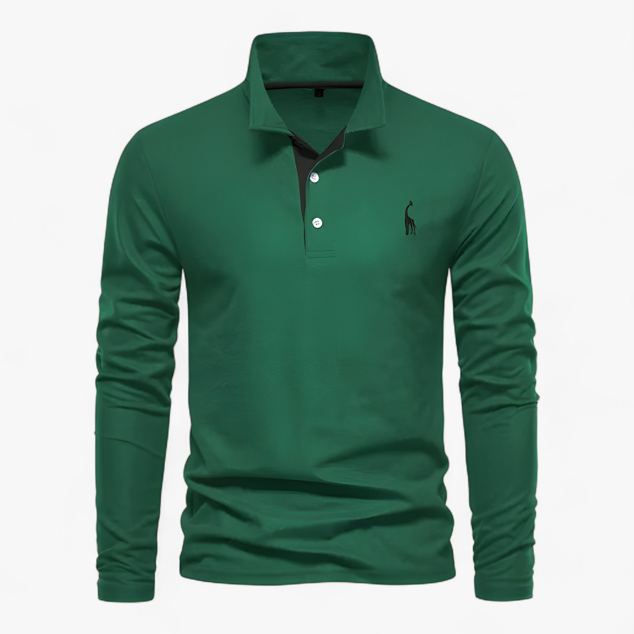 Men's Long-Sleeve Polo Shirt – Classic Elegance and Everyday Comfort