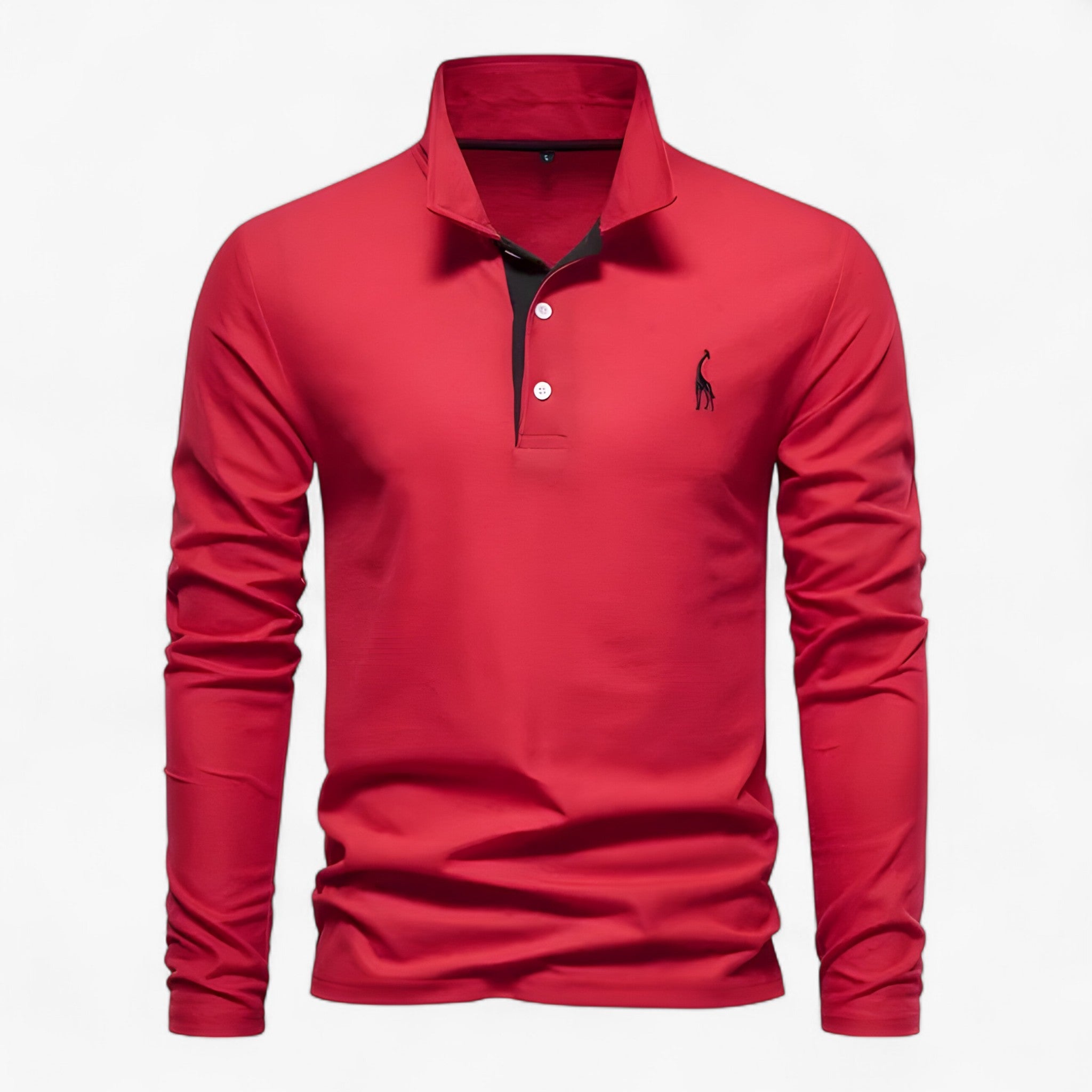 Men's Long-Sleeve Polo Shirt – Classic Elegance and Everyday Comfort
