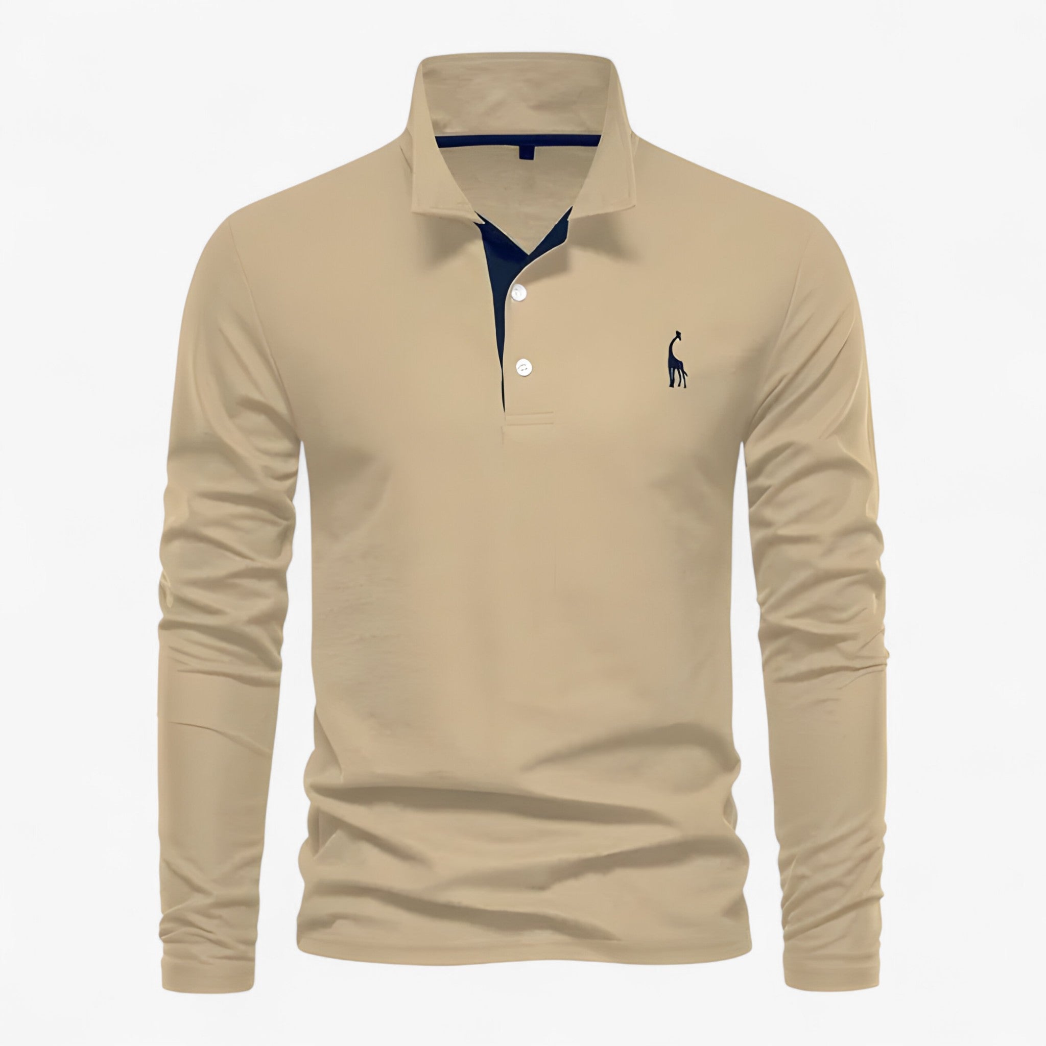 Men's Long-Sleeve Polo Shirt – Classic Elegance and Everyday Comfort