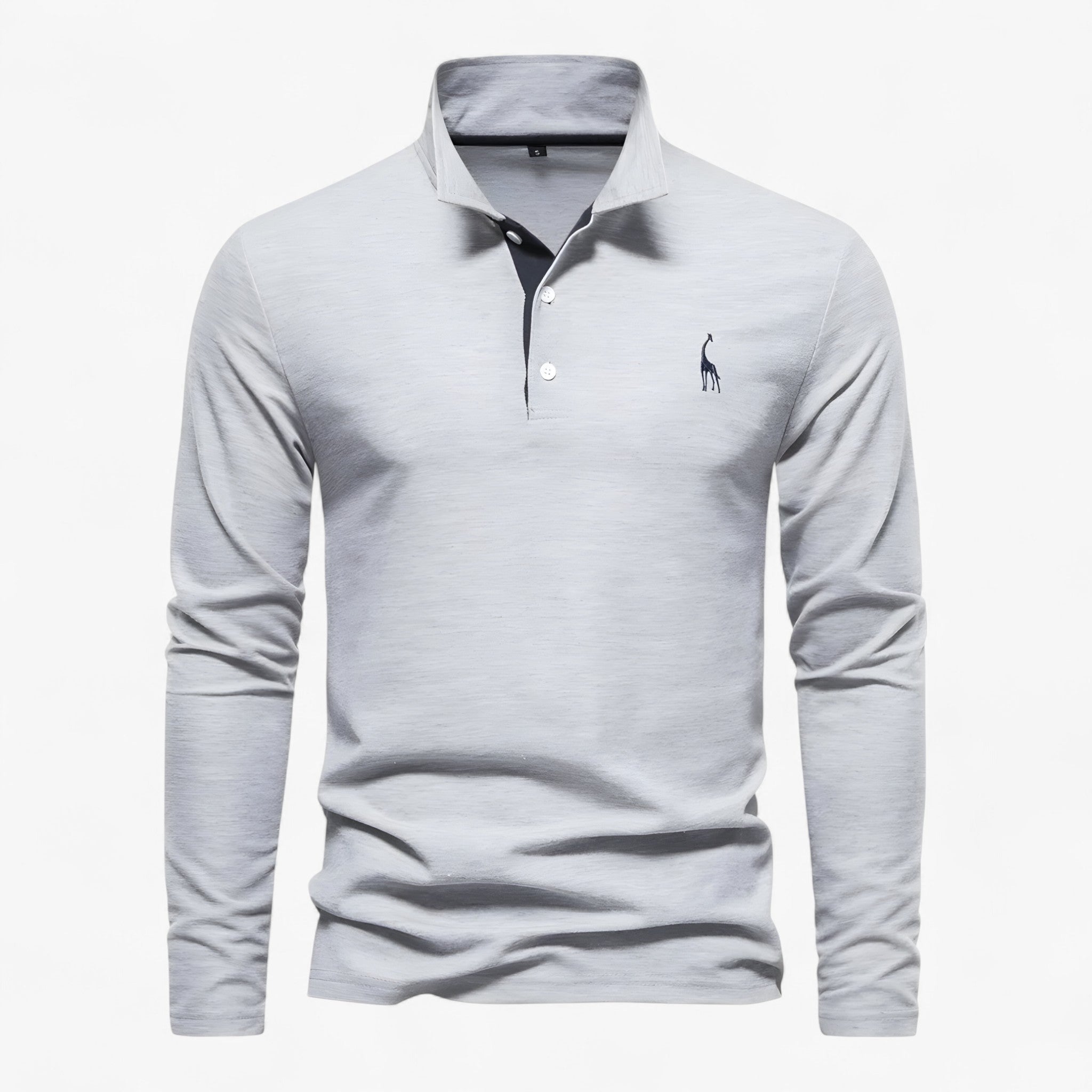 Men's Long-Sleeve Polo Shirt – Classic Elegance and Everyday Comfort