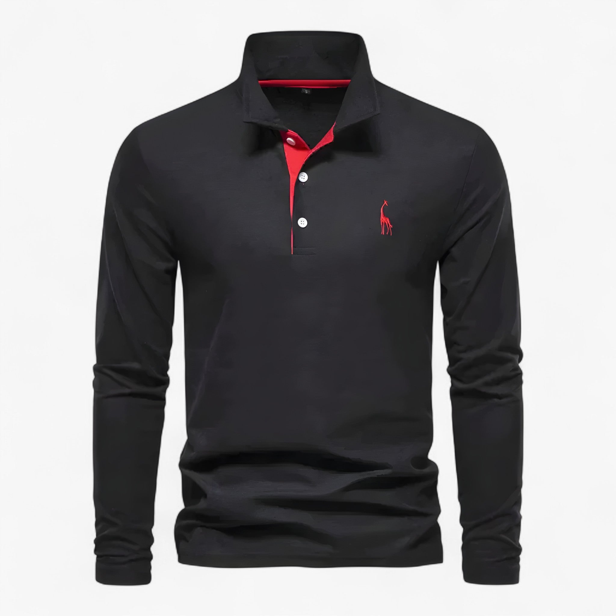 Men's Long-Sleeve Polo Shirt – Classic Elegance and Everyday Comfort