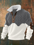 Nick Zip-Up Sweater with a Plush Fur-Trimmed Collar