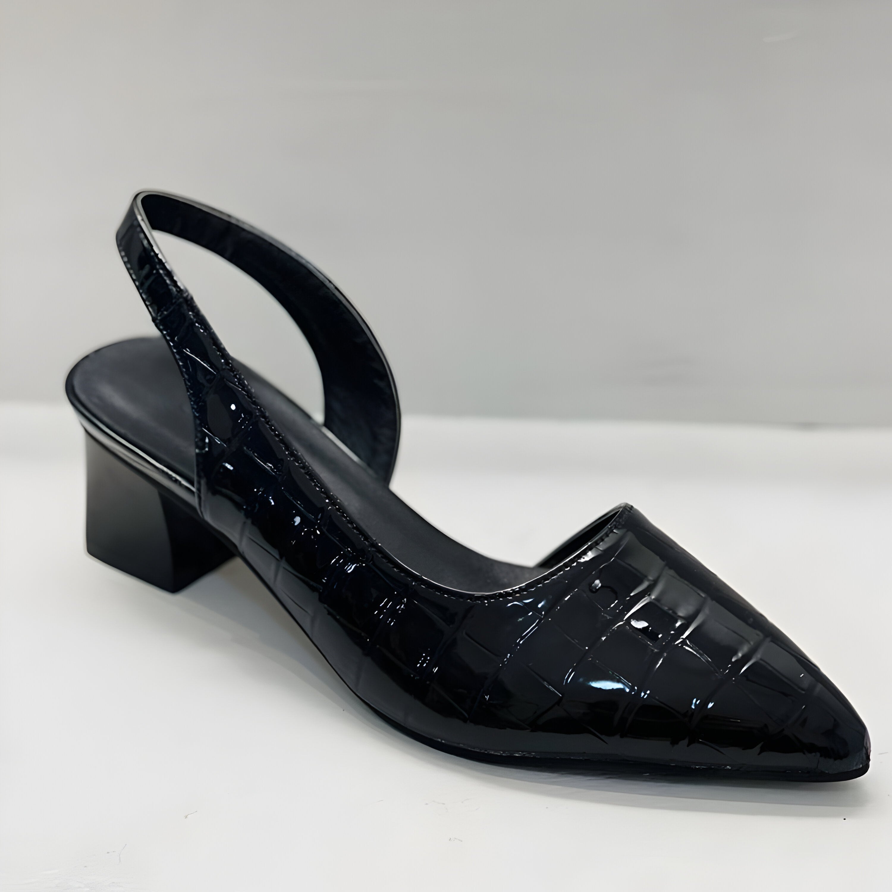 : Liza - Elegant slip-on Heels in van Paper Favor