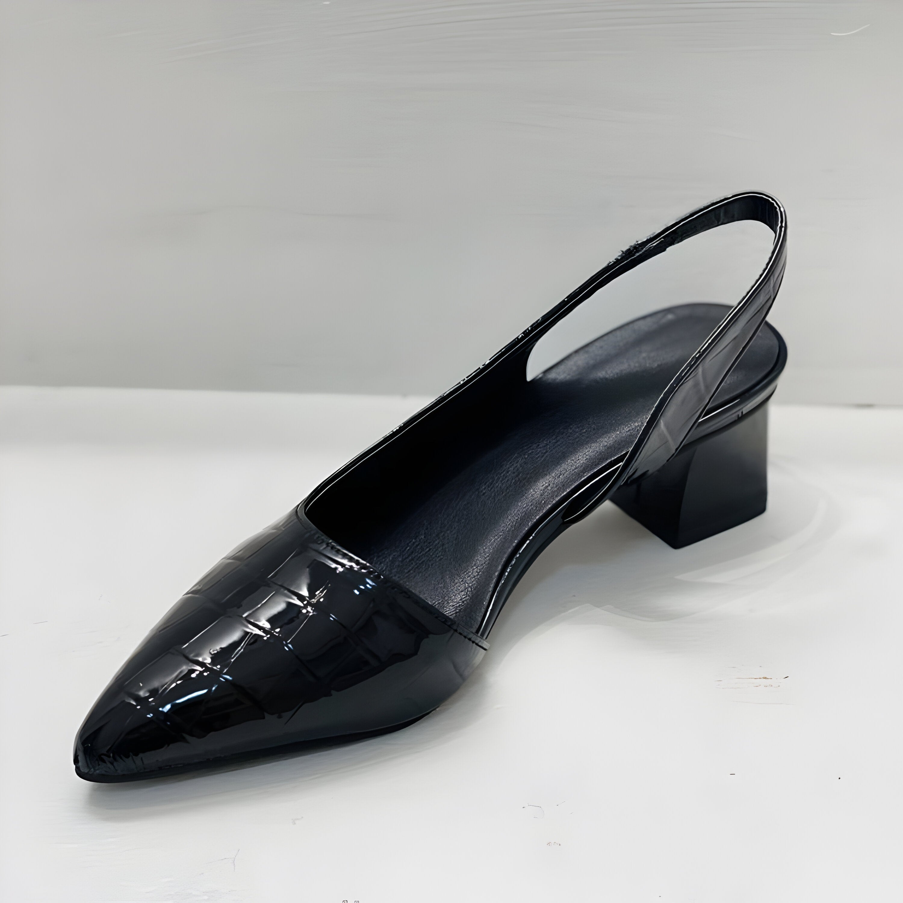 : Liza - Elegant slip-on Heels in van Paper Favor