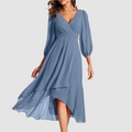 Women's Elegant V-Neck Maxi Dress