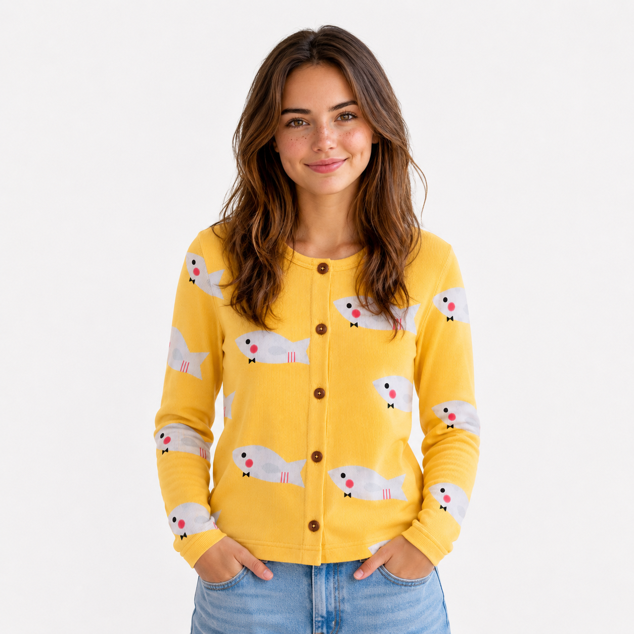 Evalisse | Playful Printed Lounge Cardigan Jacket