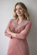 Women's Vintage Western Maxi Dress with