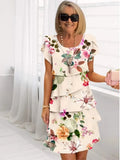 Helena | Elegant Comfort Ruffle Dress