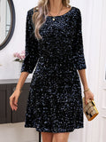 Women's Glamorous Velvet Holiday Dress for an Elegant Festive Look