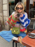 Women's Cozy Multicolor Knit Winter Sweater