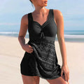 Women's Anna Patterned Tankini Set – Flattering Swimwear with