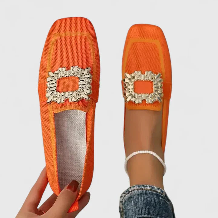 : Maylora - Comfortable Loafers in Orange van Paper Favor