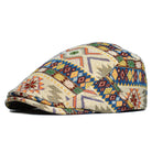 : Jorinell - Soft-Touch Vintage Flat Cap in Khaki van Cow Clothing