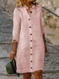 Women's Effortless Relaxed-Fit Shirt Dress