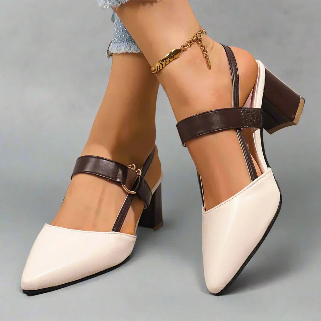: Avalina - Grace Heels in Beige van Paper Favor
