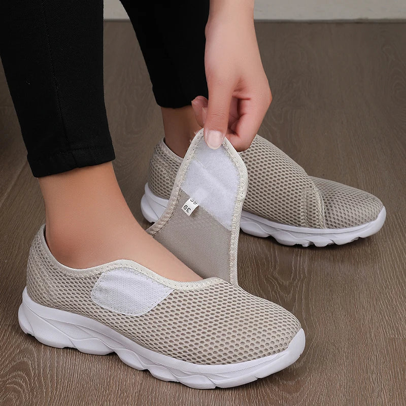 : Anna | Soft Comfortable Orthopedic Shoes in van Paper Favor