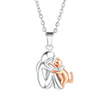 Cat Hug Pendant Necklace - Adorable Cozy Charm for Cat Lovers