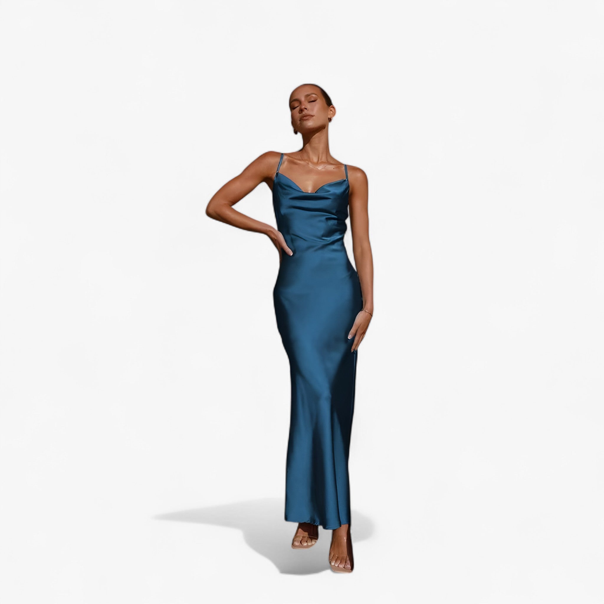 Long silk dress