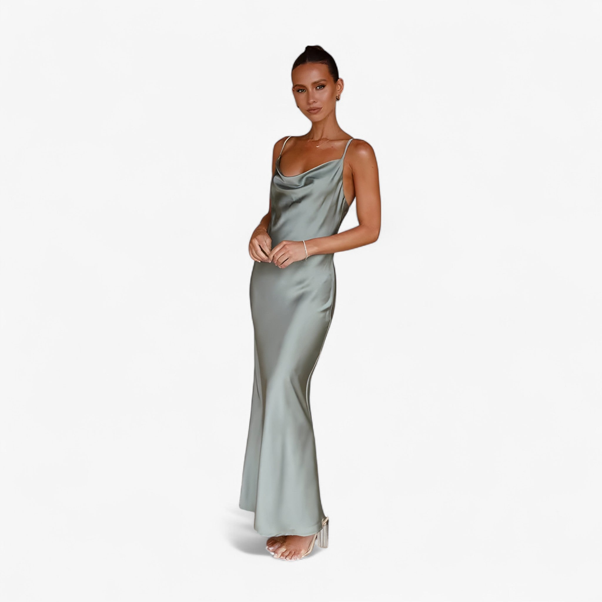 Long silk dress