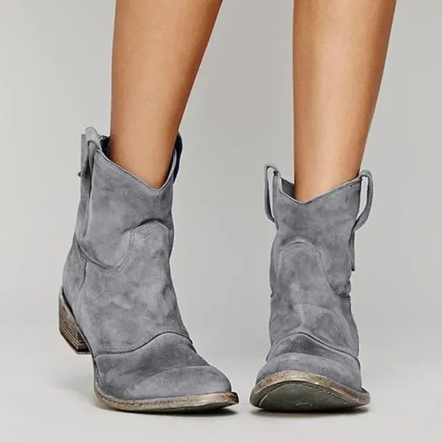 Trina Retro Ankle Boots - Vintage-Inspired, Timeless Style