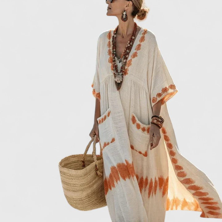 Women's Effortlessly Elegant Bohemian Dress for a Free-Spirited Look