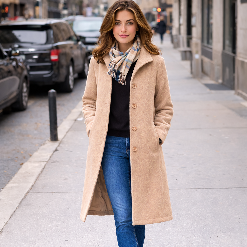 Serena Heritage Coat – Timeless Luxury Outerwear