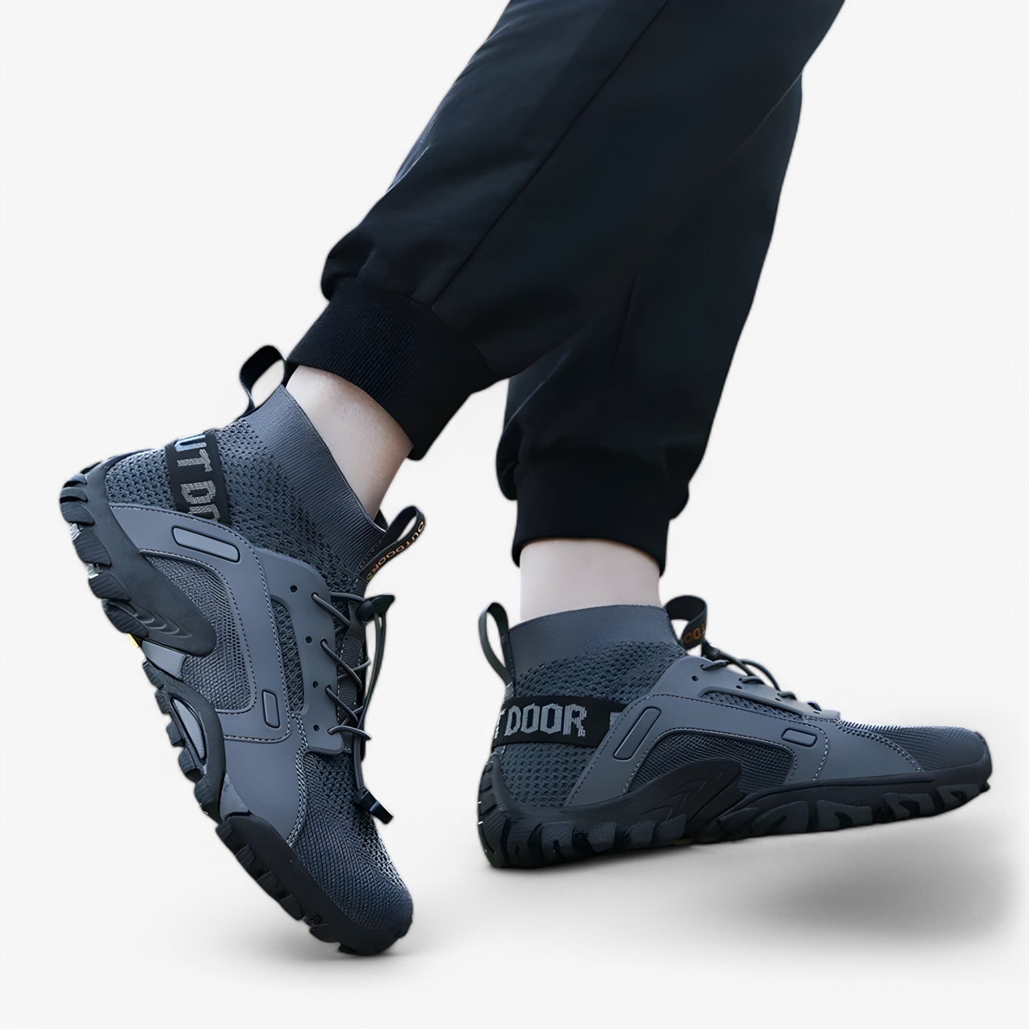 High-top hiking shoes