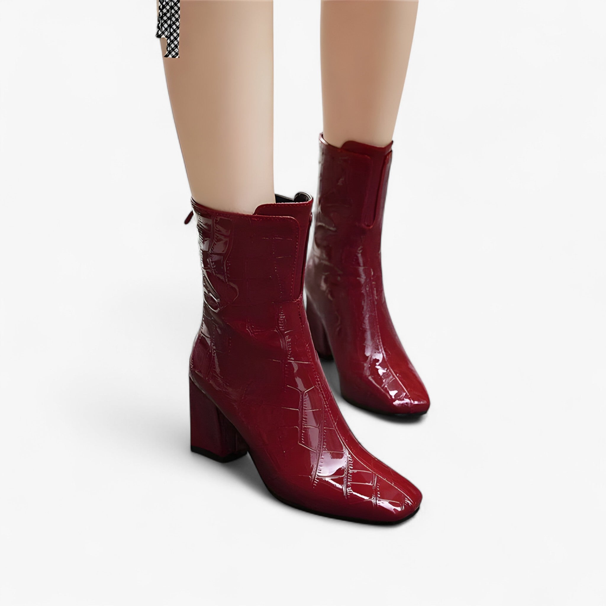 Women's Shiny Ankle Boots