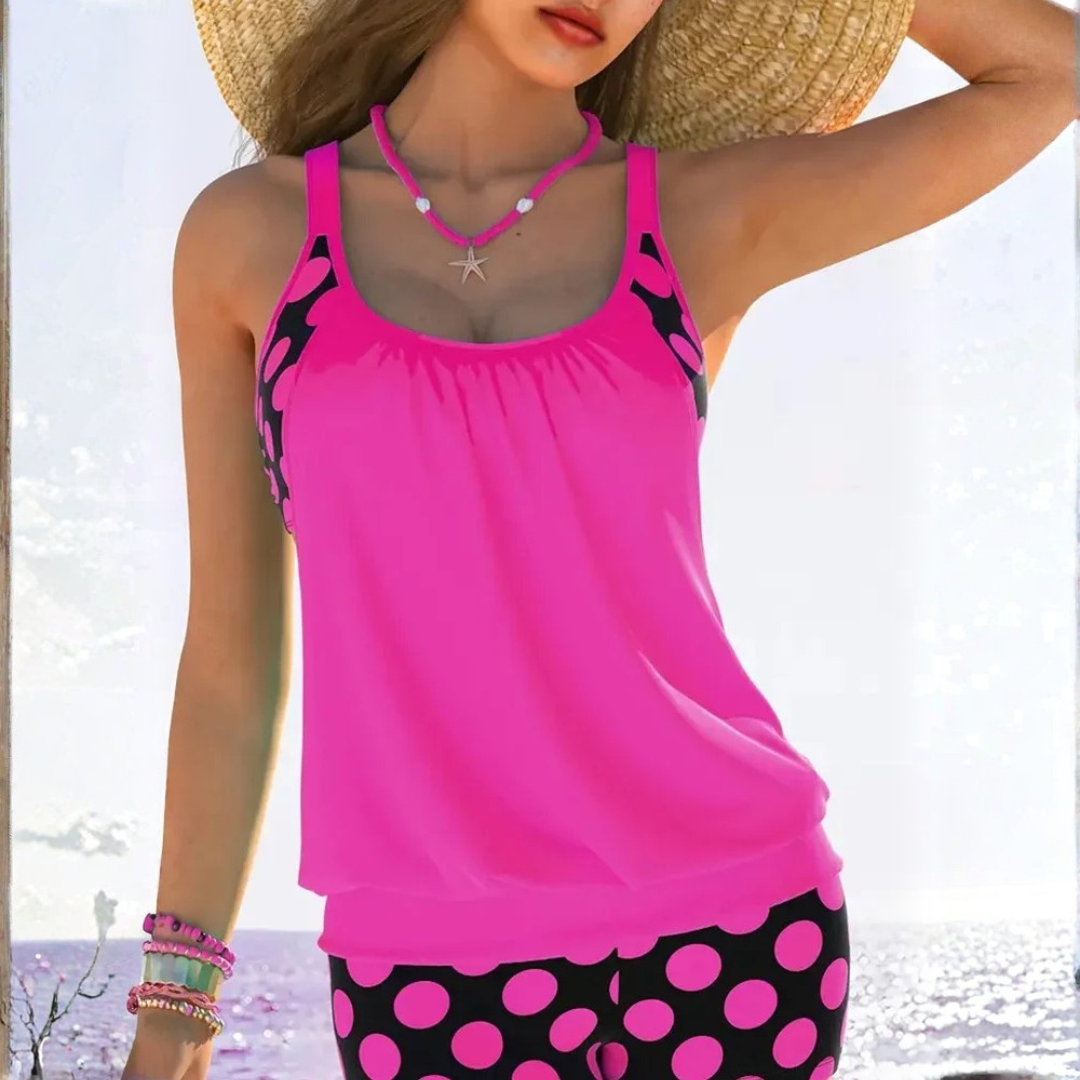 Women's AzMuse Polka-Dot Cut-Out Bikini Set — Seductive Cut-Out
