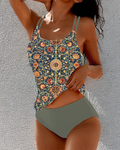 Elegant Swimsuit with Two Ways to Wear and Tie Detail