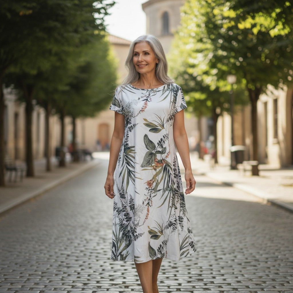 Sunniva Canvas Charm Dress - Effortless Everyday Style