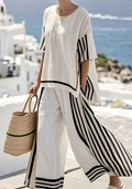 Women's Coastal Stripe Set — A Touch of Timeless Elegance