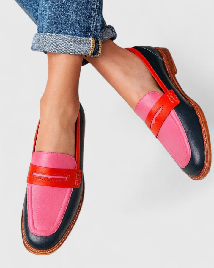 : Alisette | Elegant Loafers in Multi-colored van Paper Favor
