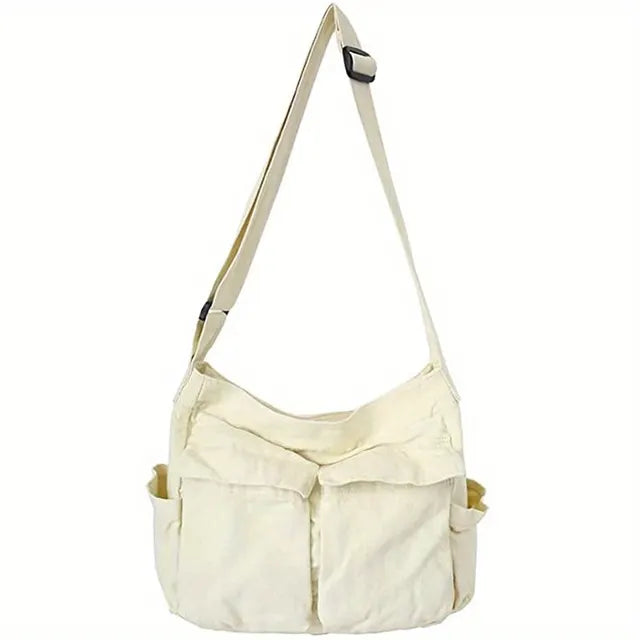 Josephina - Vintage canvas crossbody bag for women, elegant and timeless