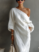: Nelle™ Elegant Maxi Dress in van Paper Favor