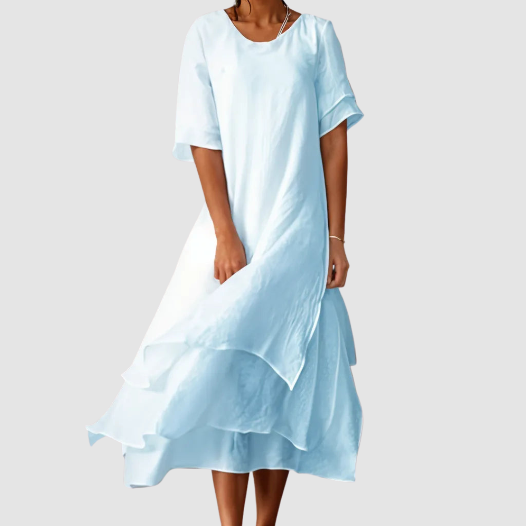 Women's Elegant Flowy Loose-Fit Dress