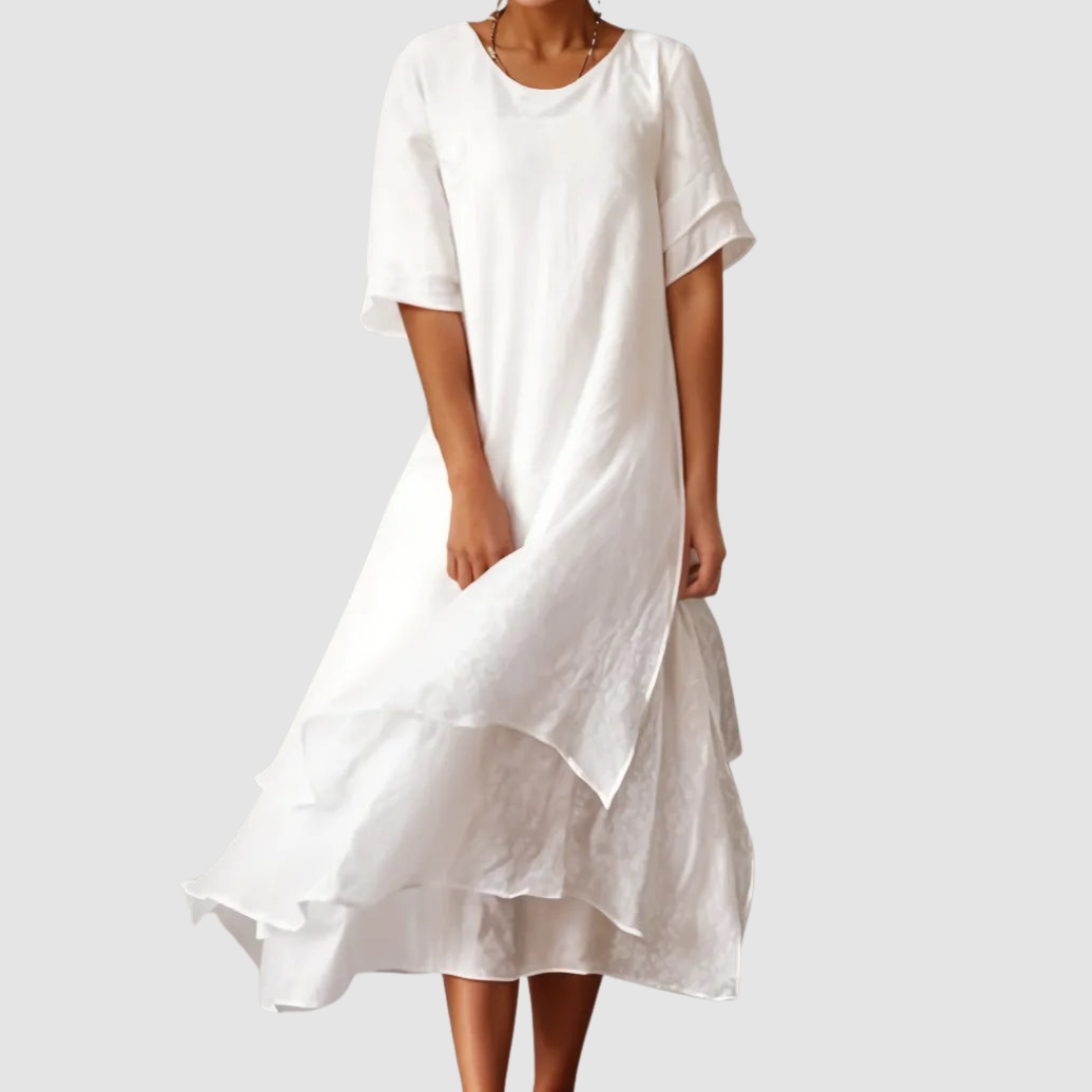 Women's Elegant Flowy Loose-Fit Dress