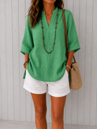 Clothing > Blouses : Nicia | Airy and Comfortable Summer Blouse in van DUUWE