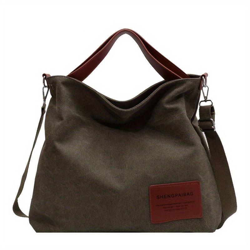Stylish and Practical Canvas Shoulder Bag