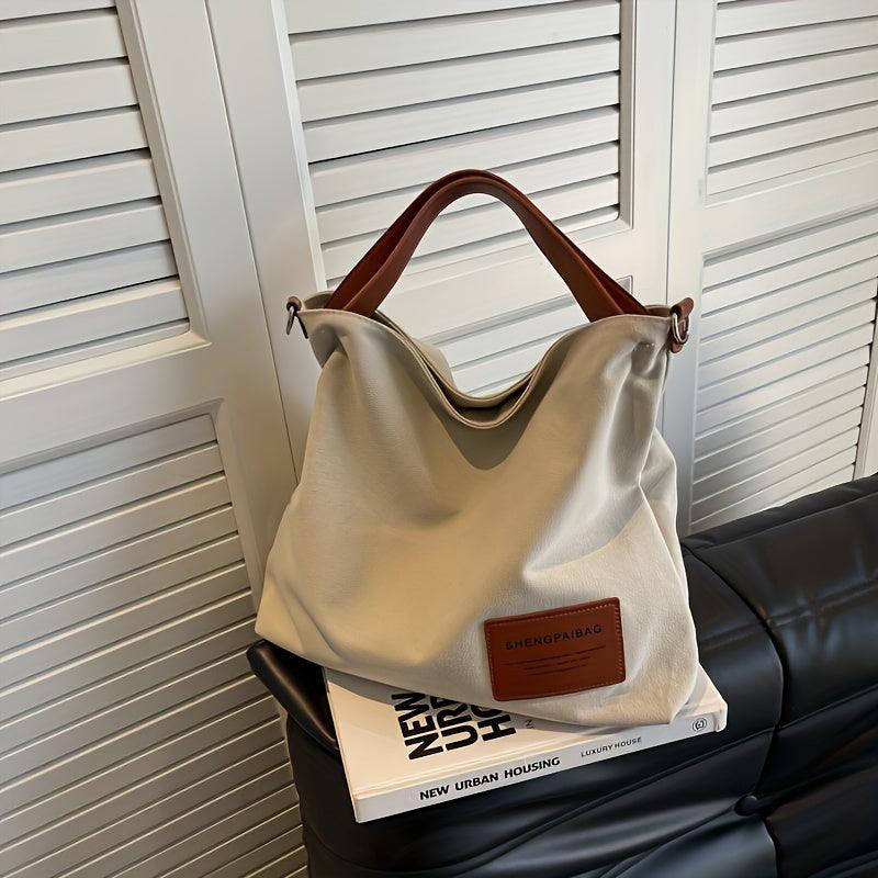Stylish and Practical Canvas Shoulder Bag
