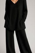 Women's Stylish Two-Piece Top & Pants Set