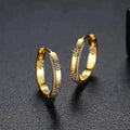 Timeless Vintage Gold Flower Hoop Earrings