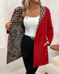 Leopard-Print Reversible Hooded Coat – Two Looks in One